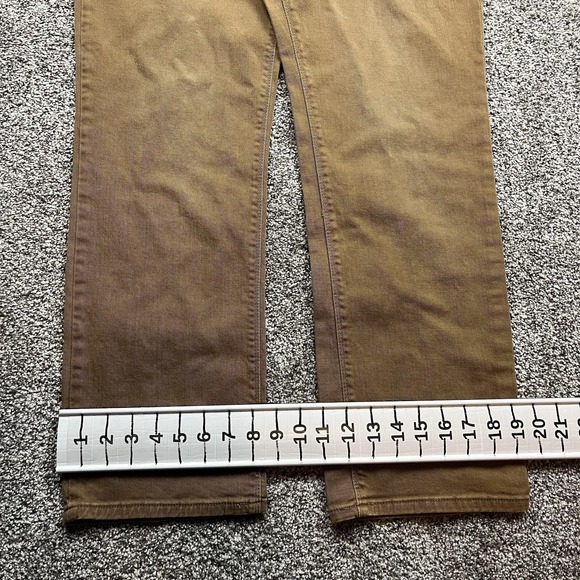 Mott & Bow Jeans Mens 34x29 Beige Straight Leg Stretch Denim Pants Casual Fit - Picture 4 of 11